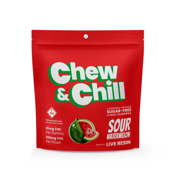 Chew and Chill Gummy Sour Watermelon