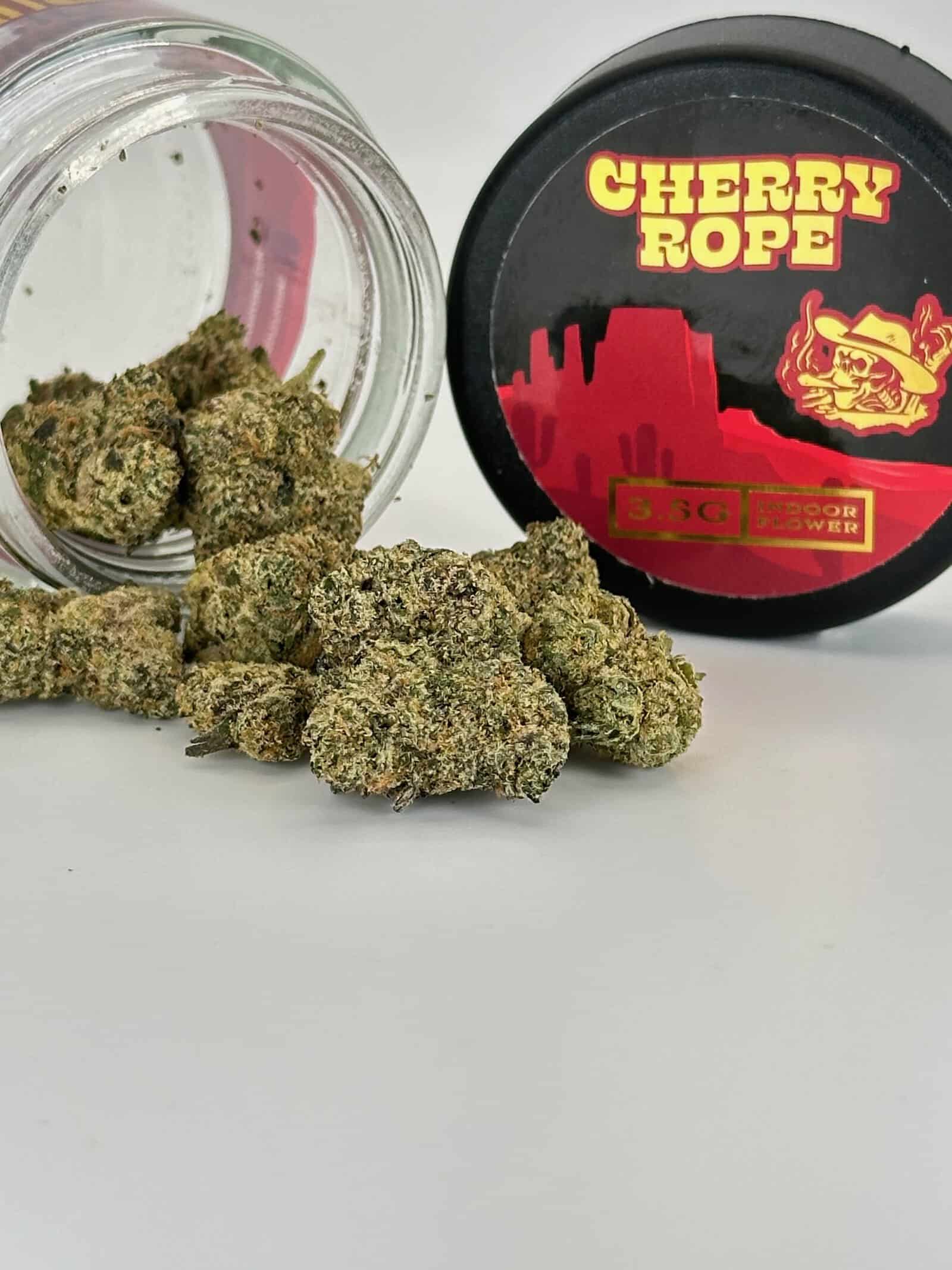 Burning Rope Pharms Cherry Rope Hybrid Buddies NJ Weed Delivery