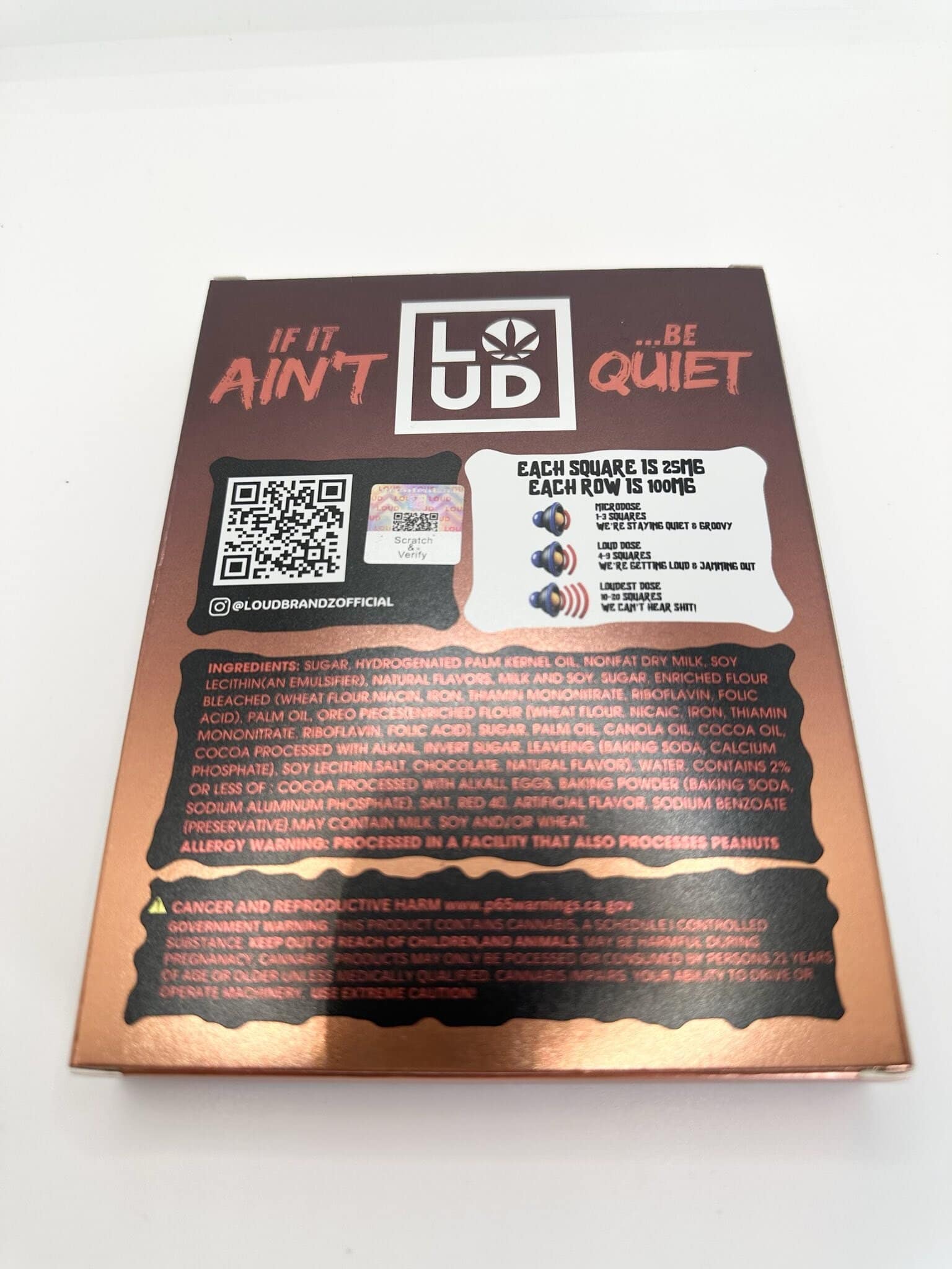 Loud | Chocolate Squares | 500mg 2 Loud | Chocolate Squares | 500mg - Image 2